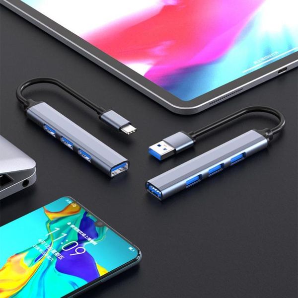 

hubs adapter hub novel portable type-c usb extender aluminum alloy
