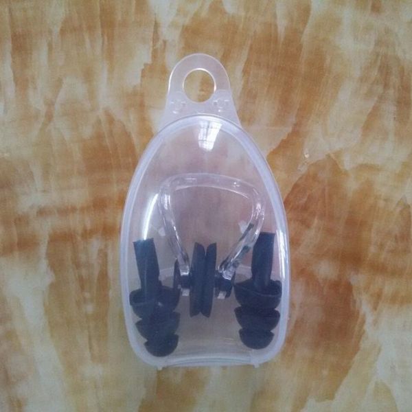 

waterproof sile swimming ear plugs nose clip set box packed earplug for surfing diving and learning swi jllfim