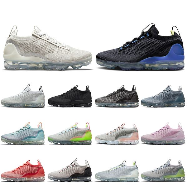 

nik women men vapormax 2021 vapourmax running shoes air vapor max flyknit fk triple black light bone liquid lime oatmeal white obsidian trai