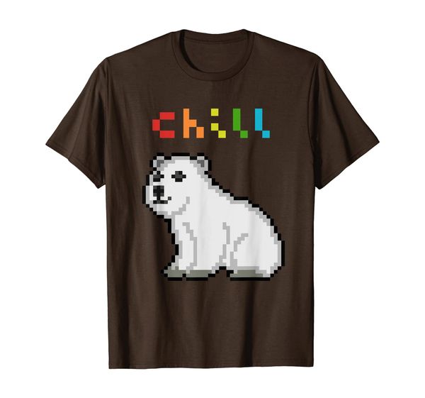 

chill polar bear, White;black