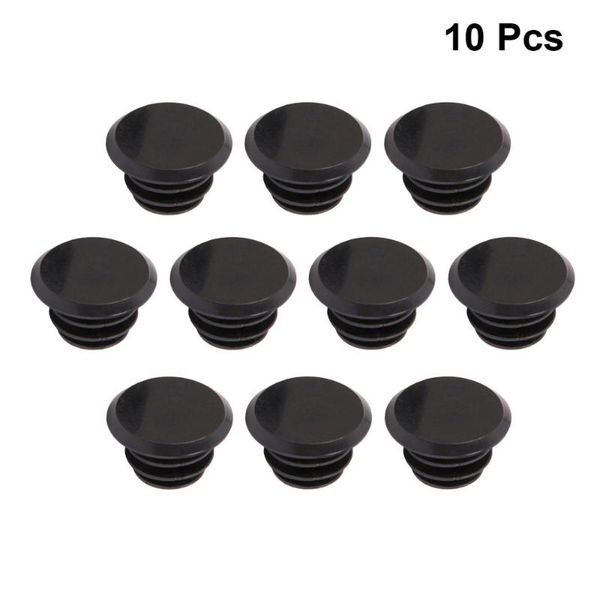 

bike handlebars &components 10pcs mountain mtb road handlebar end plugs caps pvc handle grip bar sers(black)
