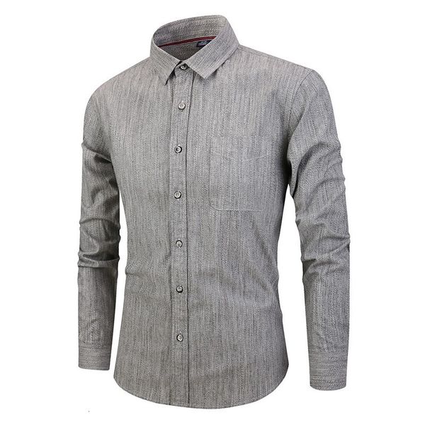 

men shirts slim fit long mouw herfst button turn down kraag solid blouse business casual gentlemen overshirts shirt masculina, White;black