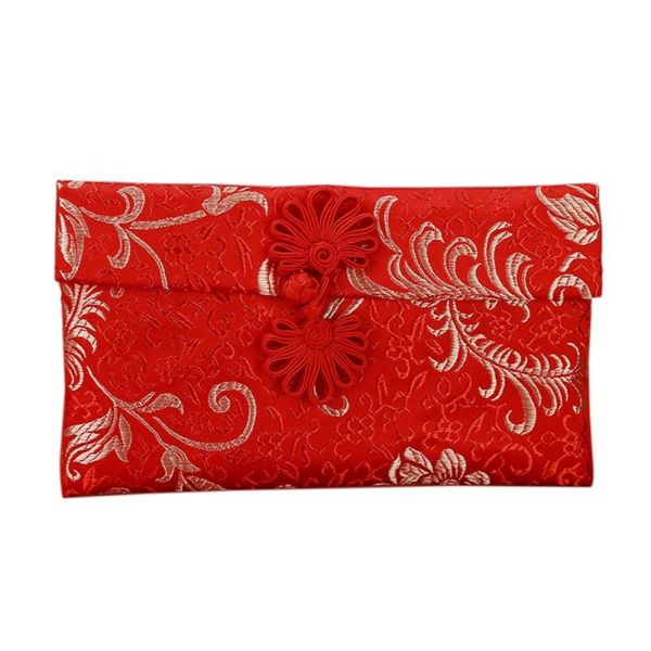 

gift wrap red envelope cloth art betrothal bag high-grade brocade wedding tassel knot money pocket blessing for