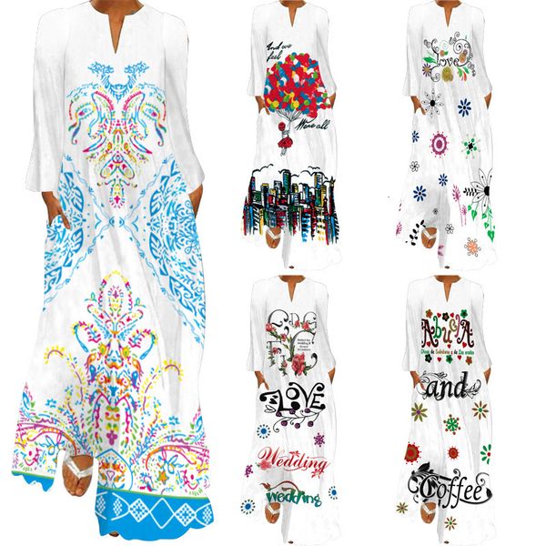 

luxury casual drs2021 women's pocket v-neck long sleeve print drs, Black;gray