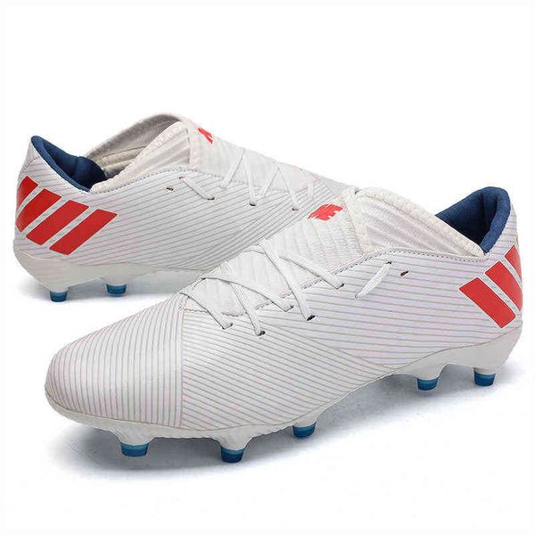 

soccer shoes football boots men kids adults tf/fg ultralight playing field train shoes low-cut cleats male size 35-45 220331