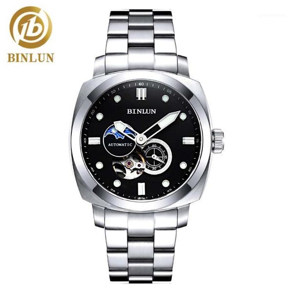 

men's watches watch sports automatic waterproof scratch-proof sapphire military skeleton luminous dial wristwatch wristwatches, Slivery;brown
