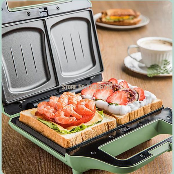 

bread makers sandwich maker breakfast household lazy light multifunctional heating press toaster waffle