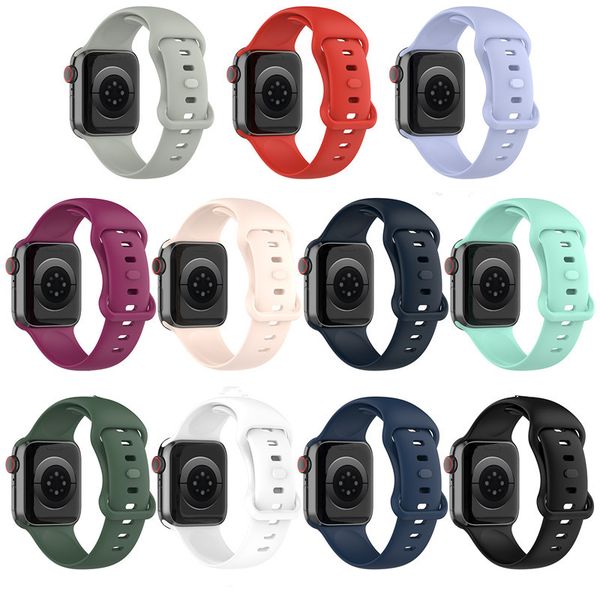 

for apple watch strap iwatch 6/5/4/3/2 soft silicone band 38mm 40mm 42mm 44mm