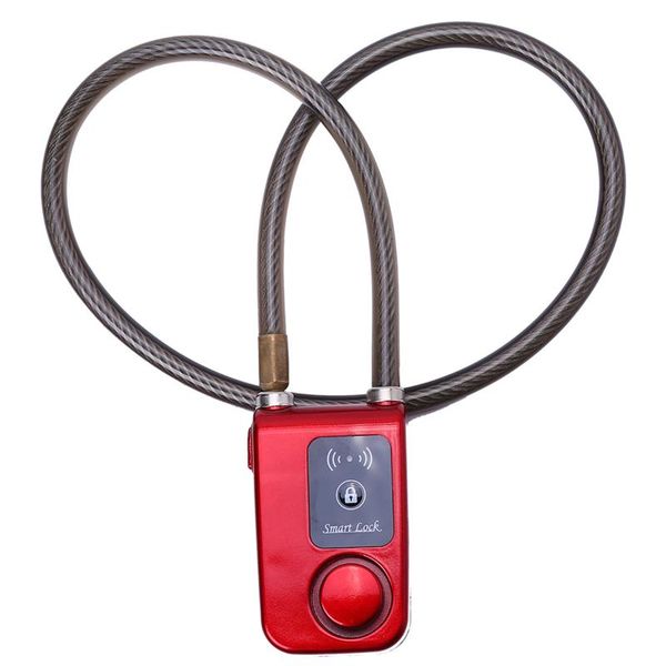 

alarm systems waterproof app control smart lock anti theft chain with 105db bicycle outdoor for and android system