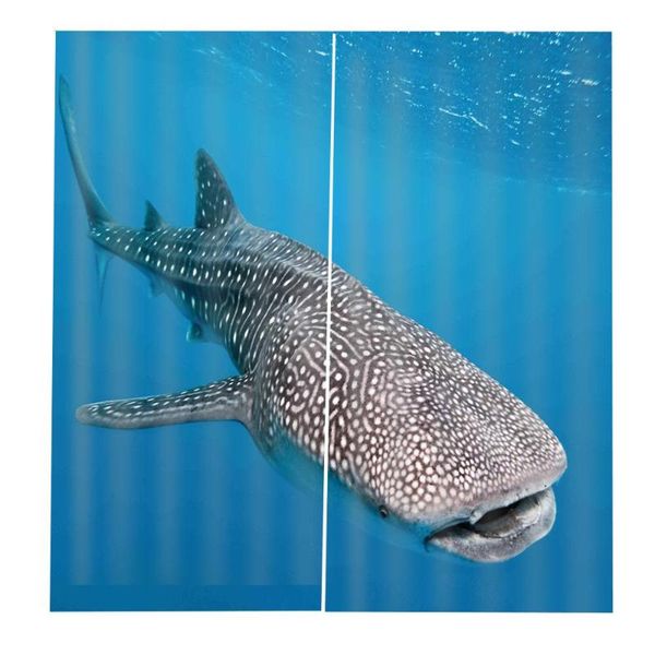 

curtain & drapes blue ocean curtains luxury blackout 3d window for living room bedroom customized size