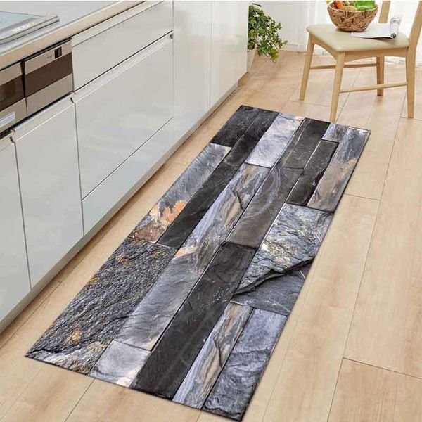 

carpets stone pattern kitchen carpet entrance doormat anti-slip absorb water hallway bathroom mat living room area rugs home decor