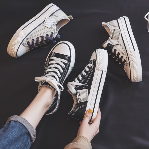 

women platform shoes spring summer new fashion women shoes casual solid canvas color women casual shoes sneakers