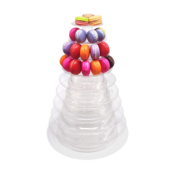 

other festive & party supplies macaron display stand plastic multifunction 6 layers cake tower tray rack for wedding birthday decorating too