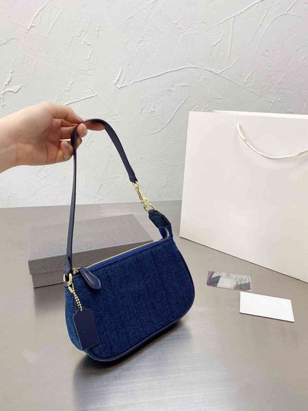 

blue crescent bag armpit style mahjong single shoulder messenger bag with two long and short shoulder belts luxuryss designerss yw