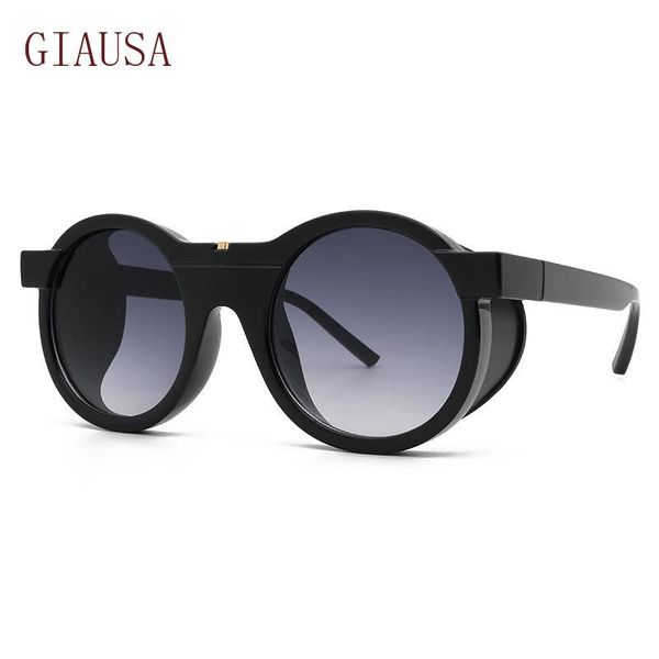 

sunglasses giausaeuropean and american fashion trend personalized round frame removable for men women night vision goggles, White;black