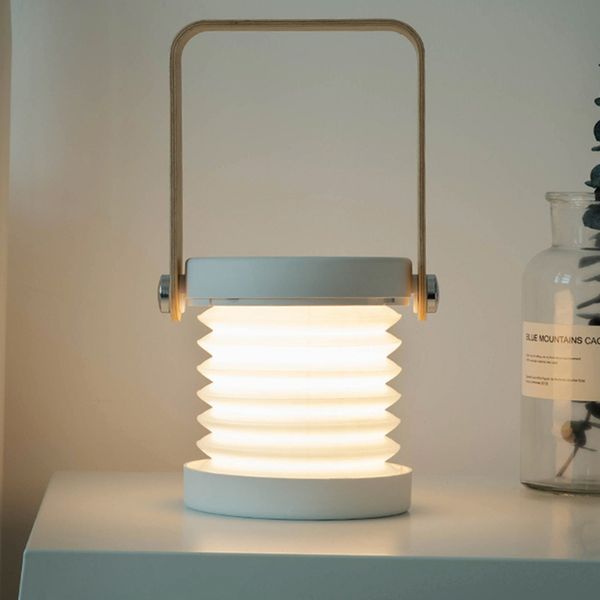 

foldable night lights led lantern lamp small creative eye protection table usb strange home gift atmosphere indoor lighting sr35
