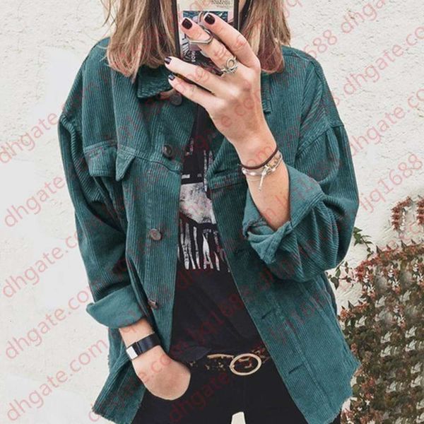 

corduroy blouse women thick warm women's shirt feminina women shirts with pocket blouse ladies casual button1, White