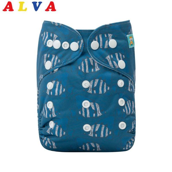 

2021 alvababy pocket cloth diaper for babies modern nappy with 1pc insert h351