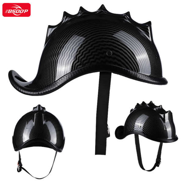 

motorcycle helmets retro vintage moto helmet thorn crown half outdoor cycling motocross safety summer knight
