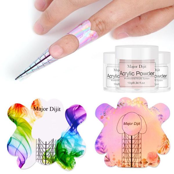 

nail art kits 16pcs glitter clear builder extension with pen home tips carving acrylic powder set salon manicure supplies diy crystal
