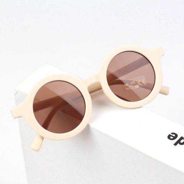 

longkeeper children decorative kid sunglasses fashion vintage round cute girls boys eyewear outdoor retro shades uv400 wholesale wholesale, White;black
