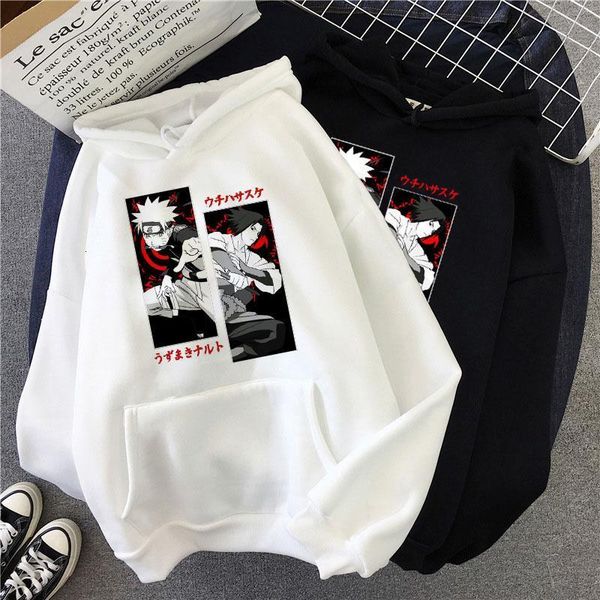 

hoodies naruto harajuku japanese anime uchiha itachi printed men's hoodie male streetwear fashion casual sweatshirt coat, Black