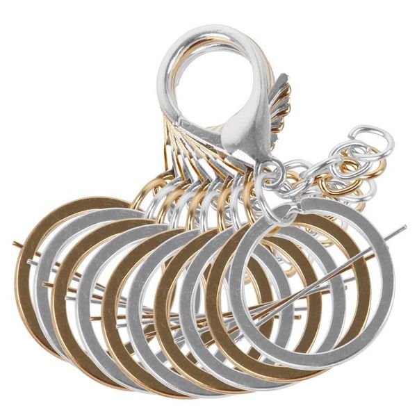 

5pcs lobster clasps swivel trigger clips snap hooks bag keychain waist buckle key ring keys pendants holders metal ke qylvow, Slivery;golden