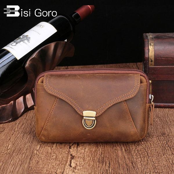 

bisi goro new 2021 leather waist bag women phone waist packs small crossbody messenger bag women fashion shoulder bags