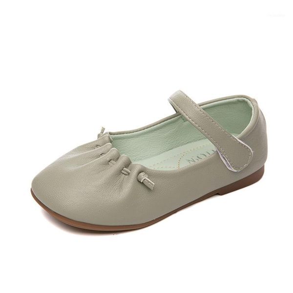 

athletic & outdoor girls' leather shoes 2021 autumn baby soft bottom square head dance kids for girl1, Black