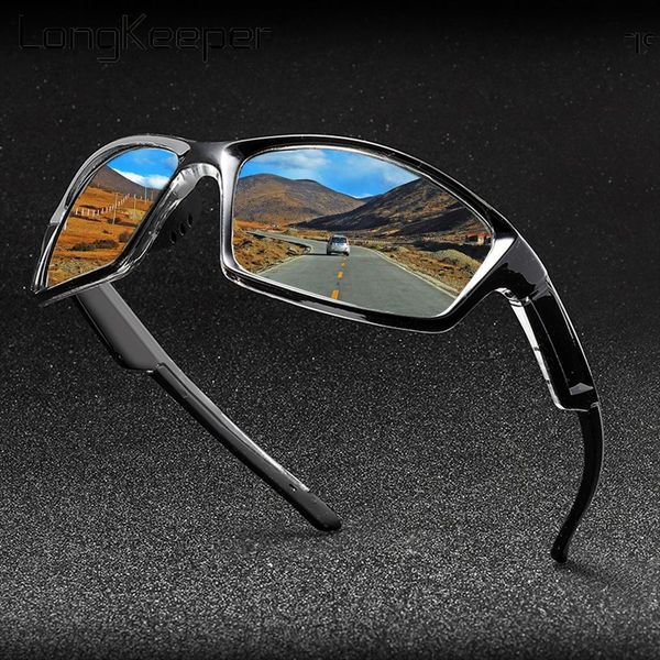 

classic polarized sunglasses men black frame driving sport sun glasses women fashion mirror eyewear brand designer oculos, White;black
