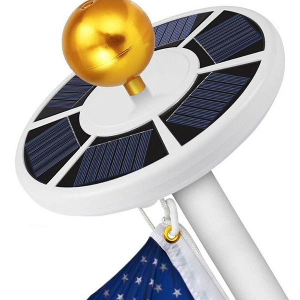 

party decoration 42-led solar power waterproof flag pole light outdoor camping tent night lamp outdoo