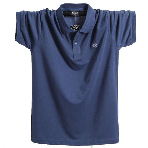 

men's polos summer men shirt brand clothing pure cotton business casual male short sleeve breathable soft 5xl, White;black
