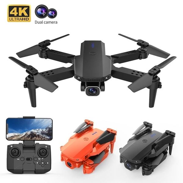 

mini drone 4k hd dual camera wifi fpv air pressure altitude hold k5 foldable quadcopter rc kid toy gift vs xt6