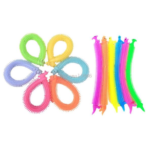 

worm noodle stretch string tpr rope anti stress toys string fidget autism vent toys dinosaur and alpaca stretchy string toy