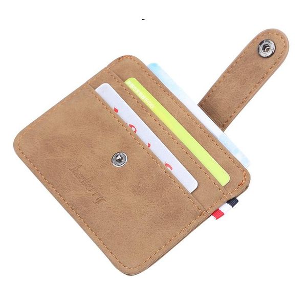 

card holders baellerry slim pu leather wallet men magic wallets designer small purse male hasp vallet retro holder mini carteira, Brown;gray