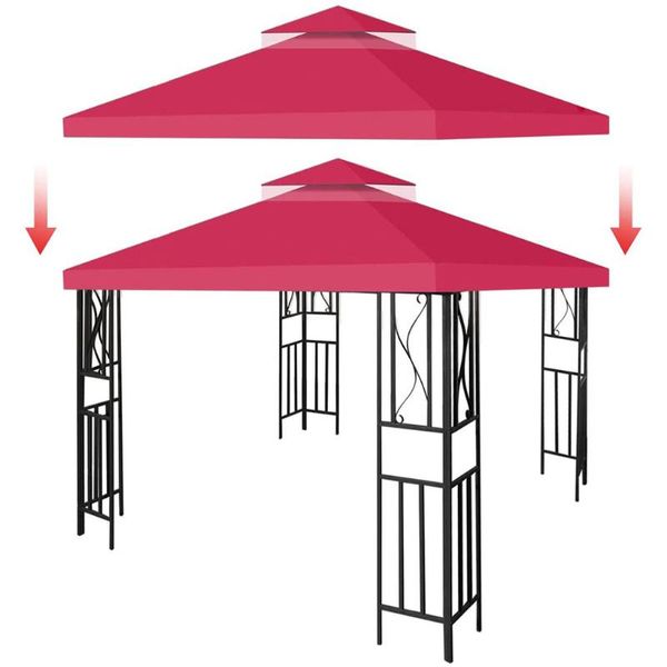 Ombra 3x3M Tela Campeggio Escursionismo Riparo per il sole Tenda per esterni Tettoia Copertura per tetto Panno per patio Sostituisci parte