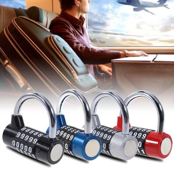 

bike locks 5 digit password safety lock wide shackle combination padlock