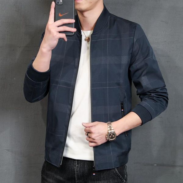 

men's casual shirts 2021 spring and autumn jacket middle-aged young people's stand collar coat, White;black