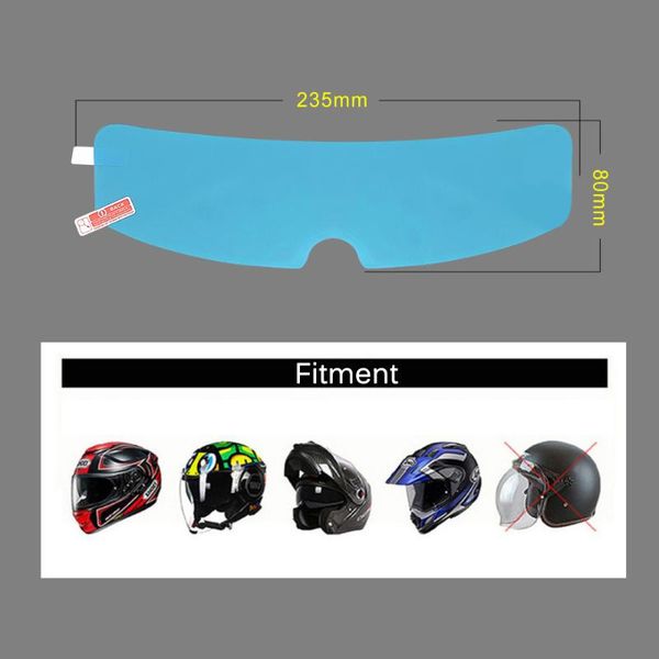 

motorcycle helmets anti-fog rainproof lens film anti-scratch 235*80mm anti-glare