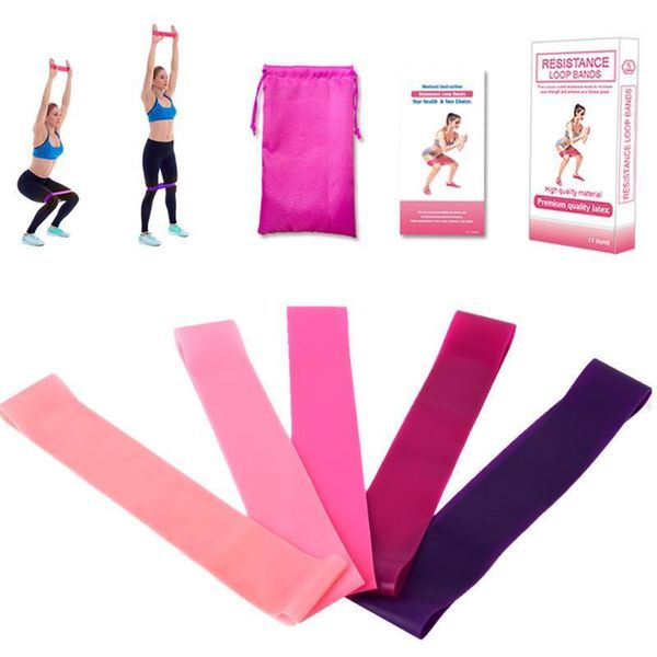 

resistance bands 5pcs fitness training rubber band pilates sports gradient pull1