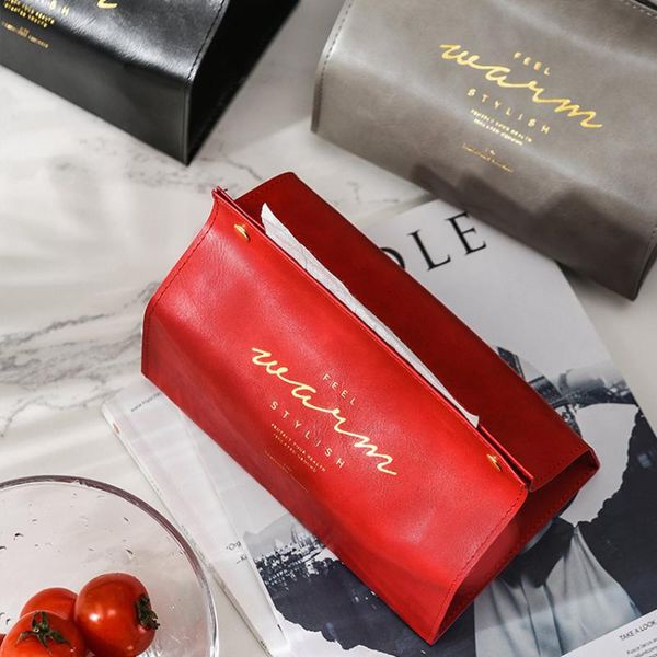 

tissue boxes & napkins leather box cover paper dispenser el car auto home napkin holder case