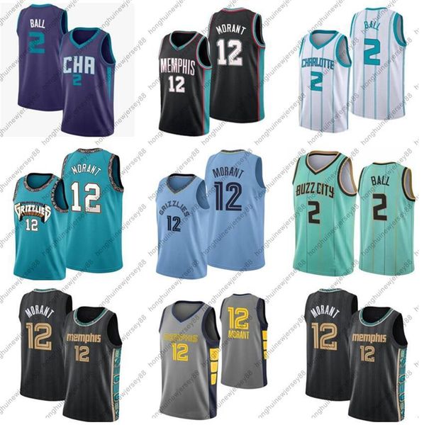 

ja 12 morant lamelo 2 ball mike 10 bibby basketball jersey mens shareef 3 abdur-rahim 50 reeves retro green basketball shirt, Black;yellow