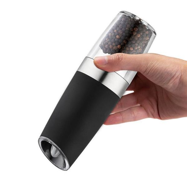 

manual coffee grinders 1 pcs portable automatic electric gravity induction salt pepper grinder mill food particles home kitchen