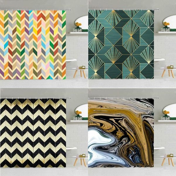 

shower curtains geometric striped marble in the bathroom room for bath mat