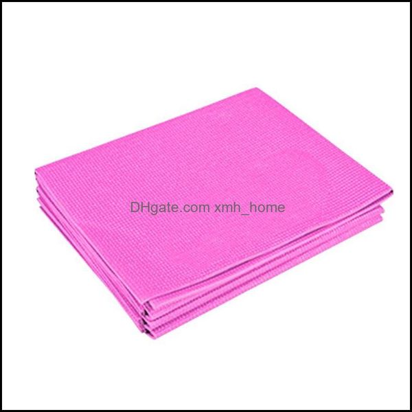 

mats supplies & outdoorsportable exercise indoor sports pilates pad yoga mat non slip 4mm loss weight folding home gym fitness thin extra la