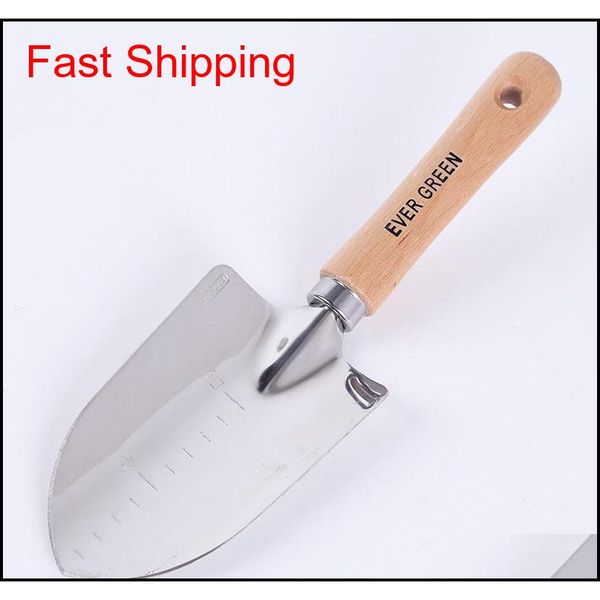 

stainless steel small scale shovel with wooden handle garden qylhpf toys2010