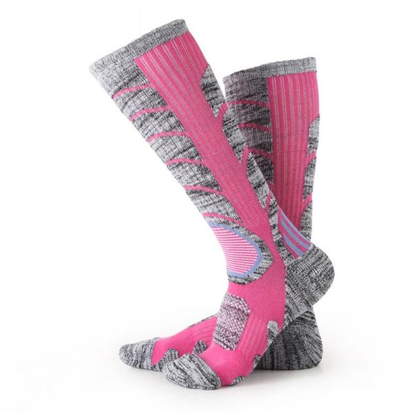 

sports socks running marathon cycling long compression breathable basketball football pain relief men women, Black