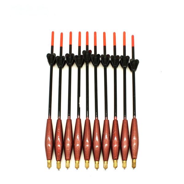 

fishing accessories agape 10pcs/lot waggler float bobber 4g+2g 5g+2g 6g+2g buoyancy with brass at bottom 110901 110902 4.7