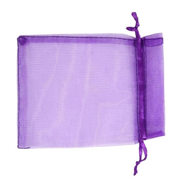 

gift wrap 30 pcs bag purple organza jewelry pouch
