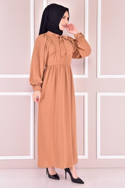 

ethnic clothing waist elastic dress mustard vbr4212, Red